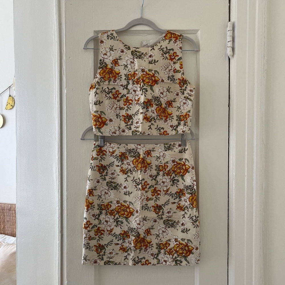 Vintage Top & Skirt Set